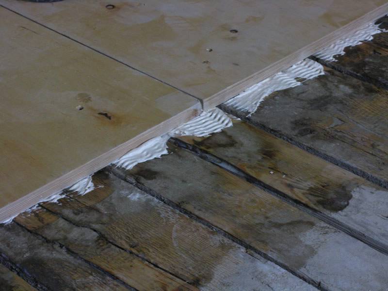 Укладка фанеры на старый деревянный пол