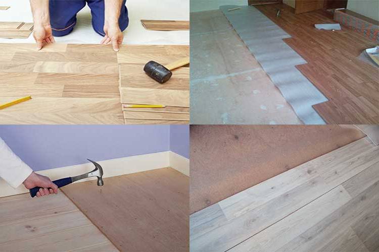 Этапы выравнивания и укладки